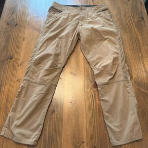 Kuhl Radikl Pants 38x32 Beige Tan Outdoor Hiking Utility Gorpcore Stretch Chino